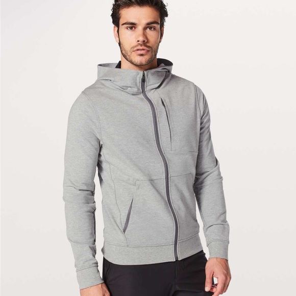 lululemon athletica Other - Lululemon Mens Size XS Grey City Sweat Full Zip Up Hoodie Athletic